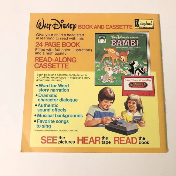 Vintage  1978 Dumbo Walt Disneys Storyteller Book only NO Tape - Picture 2 of 15